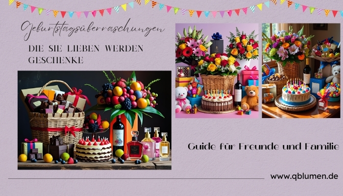 Lieferung von Geburtstagsgeschenken