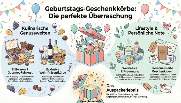 Geschenkkörbe zum Geburtstag – Perfekte Geschenkideen