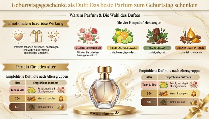 Geburtstagsgeschenke als Duft: Das beste Parfum zum Geburtstag schenken