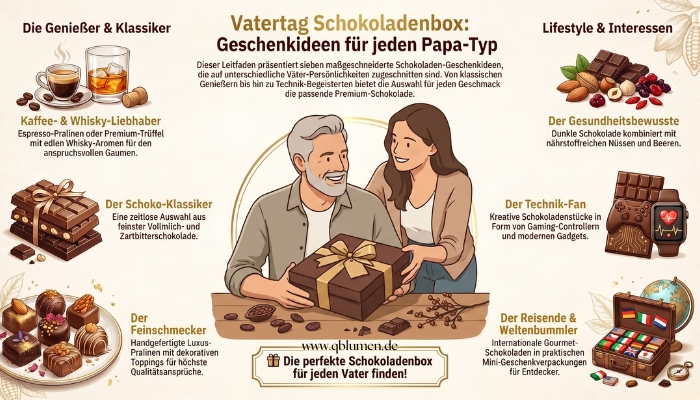 Vatertag Schokoladenbox: 7 Geschenkideen für jeden Papa-Typ