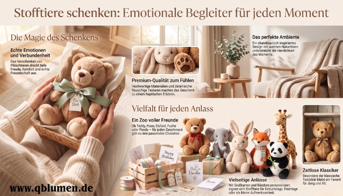 Stofftiere schenken: Süße Plüschtiere für jeden Anlass