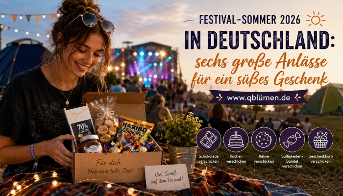 Festival-Sommer 2026 in Deutschland: sechs große Anlässe für ein süßes Geschenk